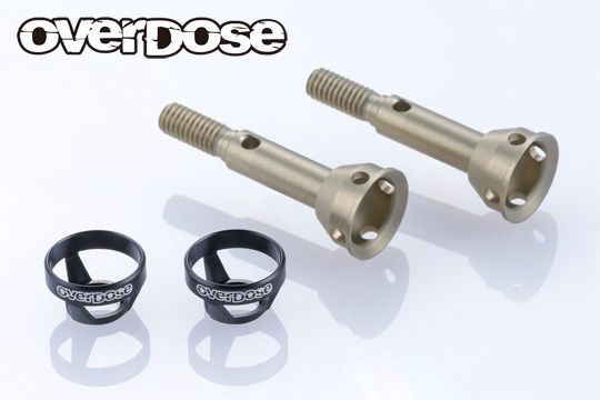Overdose - Light Weight Aluminum Rear Axle Shaft (For GALM ver.2/Black) [OD3982]