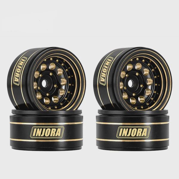 INJORA 1.0" 39g/pcs Brass -2.65mm Offset Wheels for Micro Crawlers (W1008)