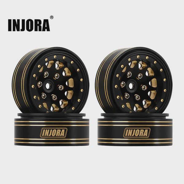 INJORA 1.3" 68g/pcs Brass -3.75mm Offset Wheels for Micro Crawlers (W1301)