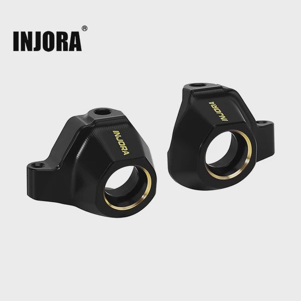 INJORA Black Brass Steering Knuckles for 1/30 Axial SCX30
