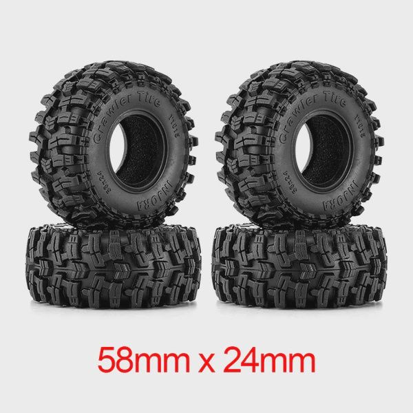 INJORA 1.0" Swamp Stomper Tires 58 24mm