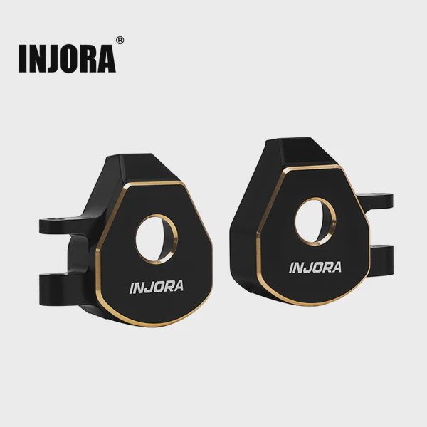 INJORA Black Coating Brass Steering Knuckles for 1/32 Redcat Ascent-32 (ASC32-06)
