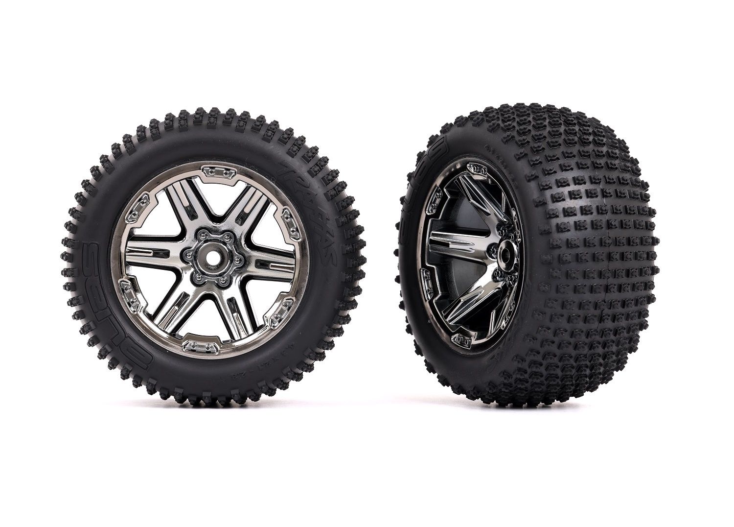 RXT 2.8" Black Chrome Wheels &amp; Alias Tires (2)- 3772R