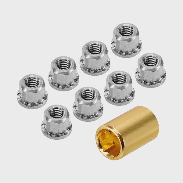 M2 Stainless Steel Nuts for 1/30 SCX30, Colors: Sliver