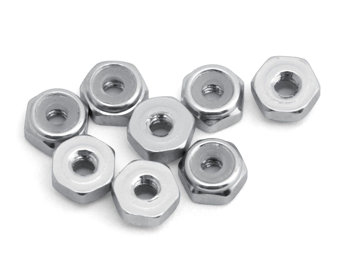 Kyosho 2mm Aluminum Ny-Lock Nuts (Silver) (8)