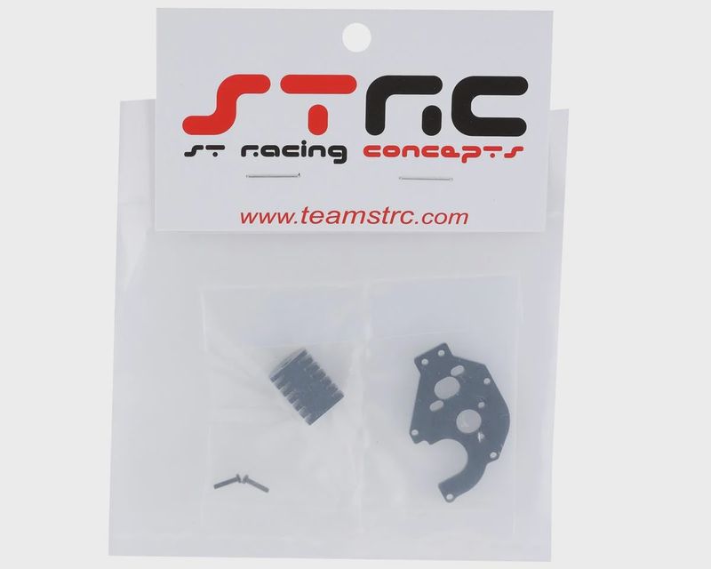 ST Racing Concepts Axial SCX24 Aluminum Motor Plate w/Heatsink (Gun Metal)