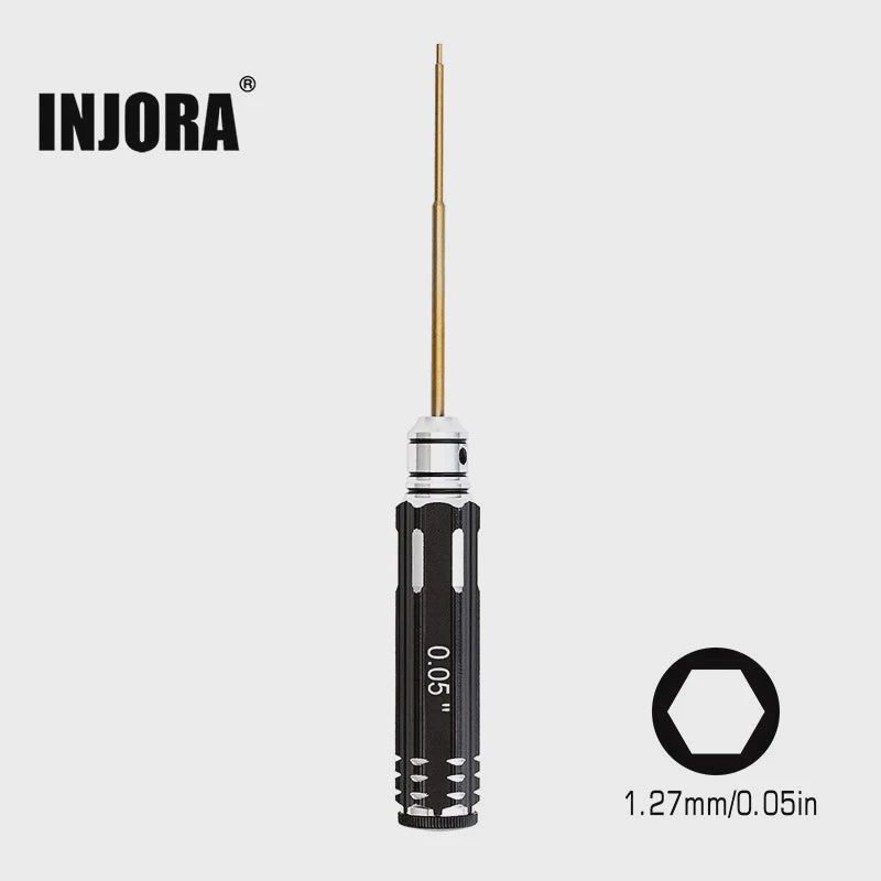INJORA 0.05" 1.27mm Hex Screwdriver Tool for Axial SCX24 AX24 SCX30