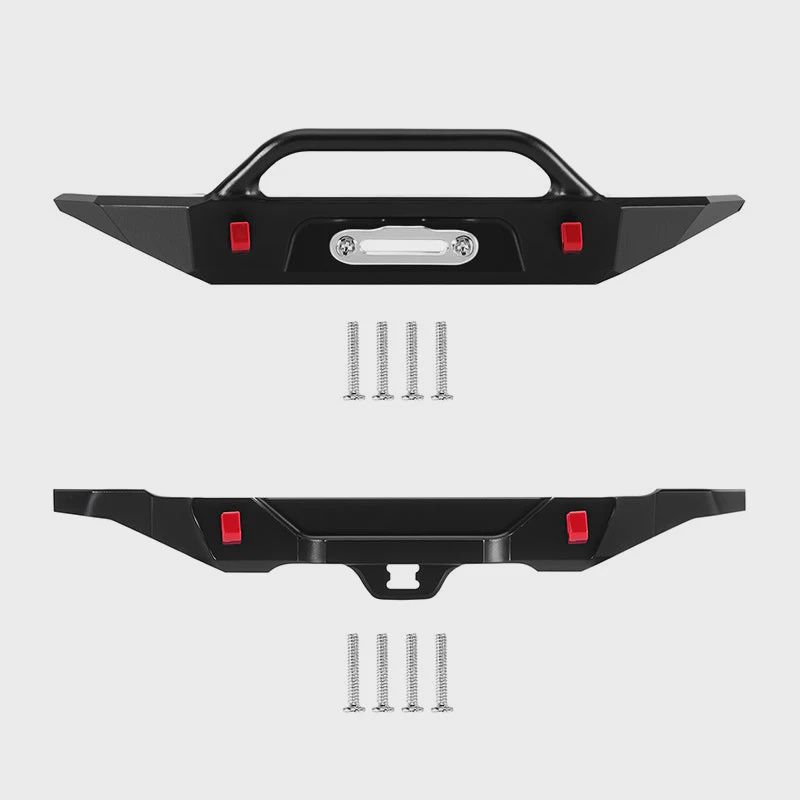 INJORA Aluminum Front Rear Bumper for 1/30 SCX30 Bronco