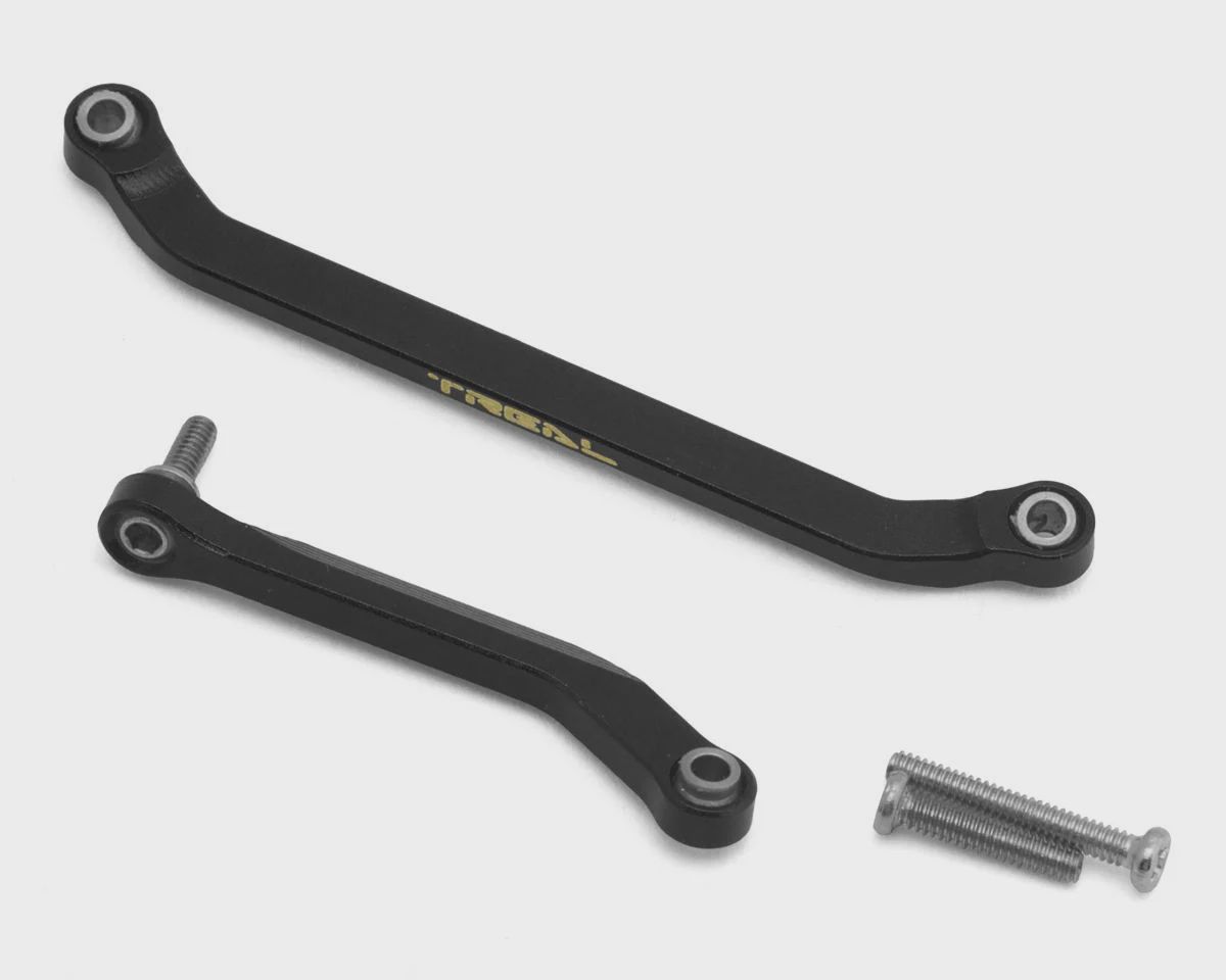 Treal Hobby Axial SCX30 Brass Steering Links Set (Black)