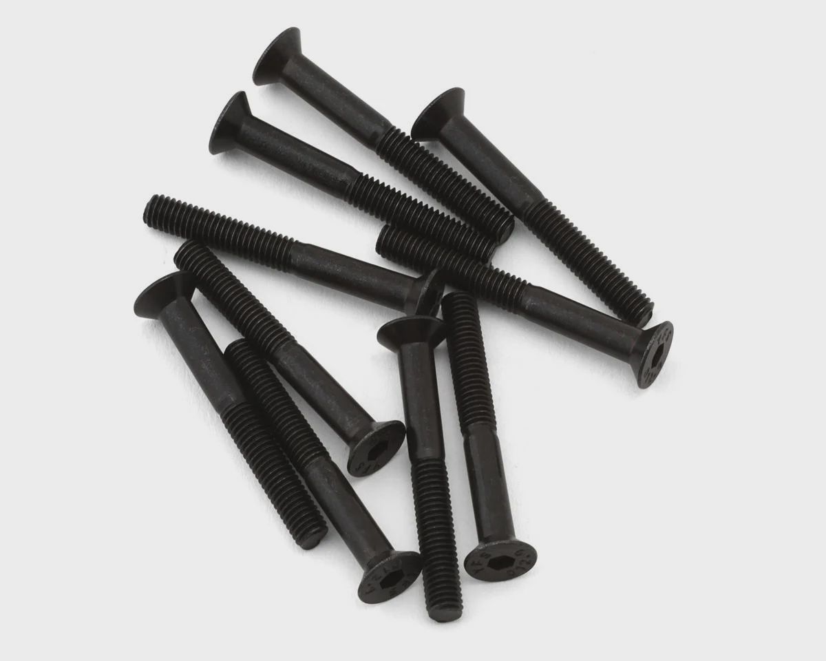 EcoPower 3mm "High Strength" Steel Flat Head Screws (10) (3x25mm)