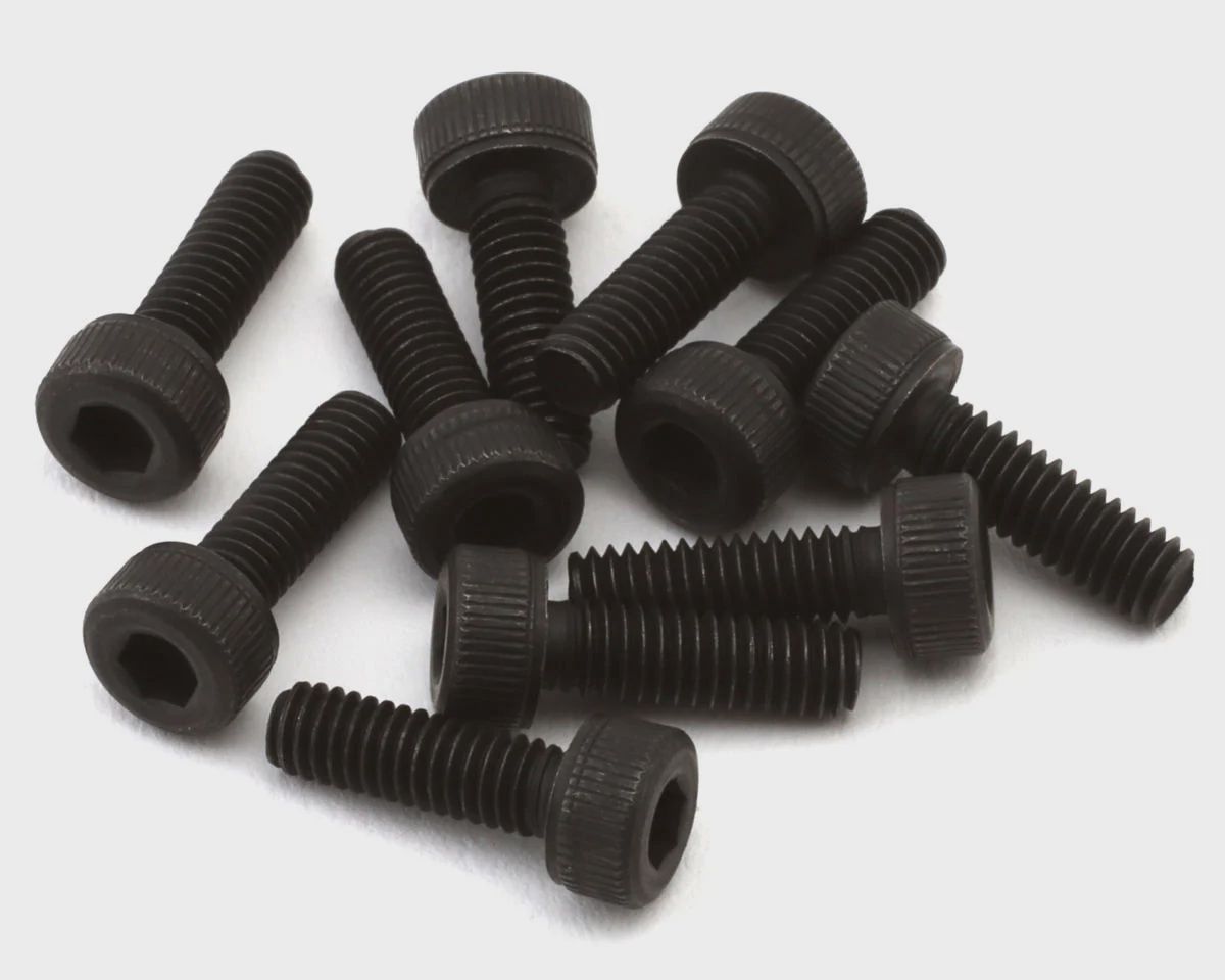 EcoPower 2.5mm "High Strength" Steel Socket Head Cap Screws (10) (2.5x8mm)