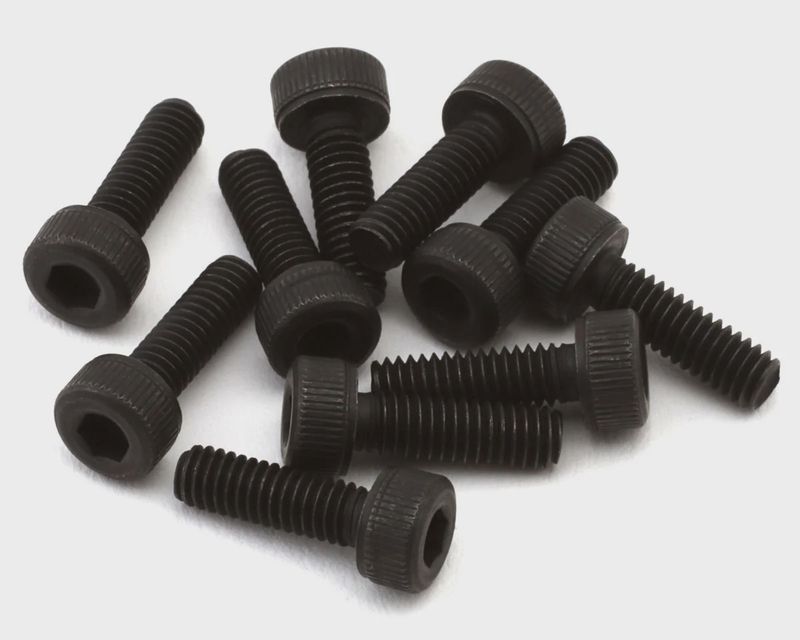 EcoPower 2.5mm "High Strength" Steel Socket Head Cap Screws (10) (2.5x8mm)