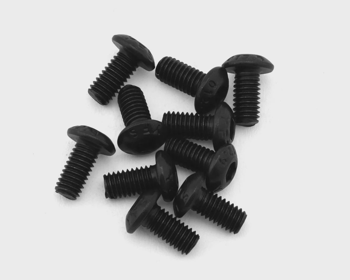 EcoPower 3mm "High Strength" Steel Button Head Screws (10) (3x6mm)