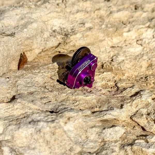 Mofo RC | Bulletproof Transmission - Aluminum or Brass (For Axial® SCX24™/AX24™) PURPLE