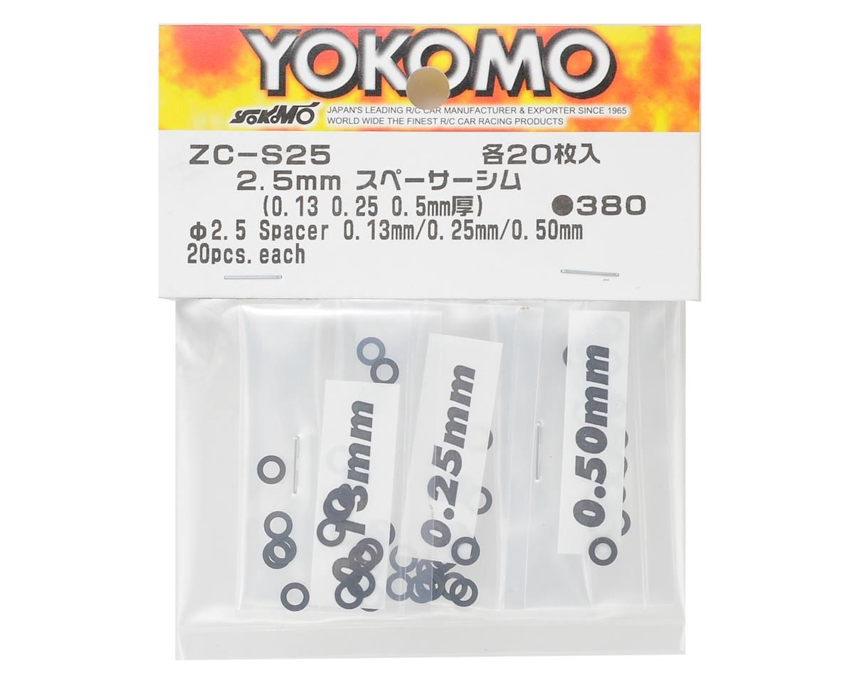 Yokomo 2.5mm Shim Spacer Set (0.13mm, 0.25mm &amp; 0.50mm)