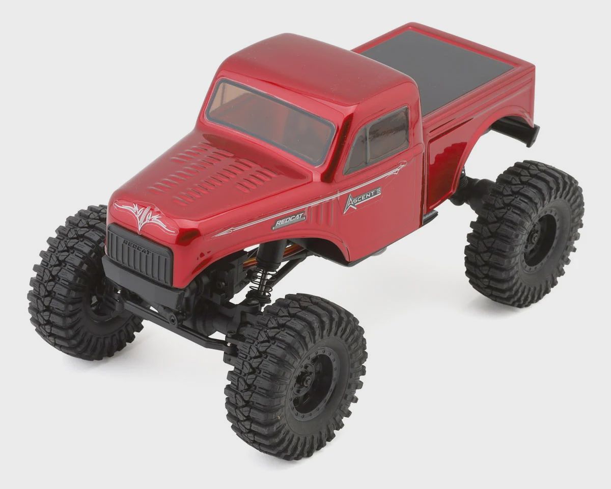 Redcat Ascent-18 1/18 4WD RTR Brushed Rock Crawler (Red) w/2.4GHz Radio, Battery &amp; Charger