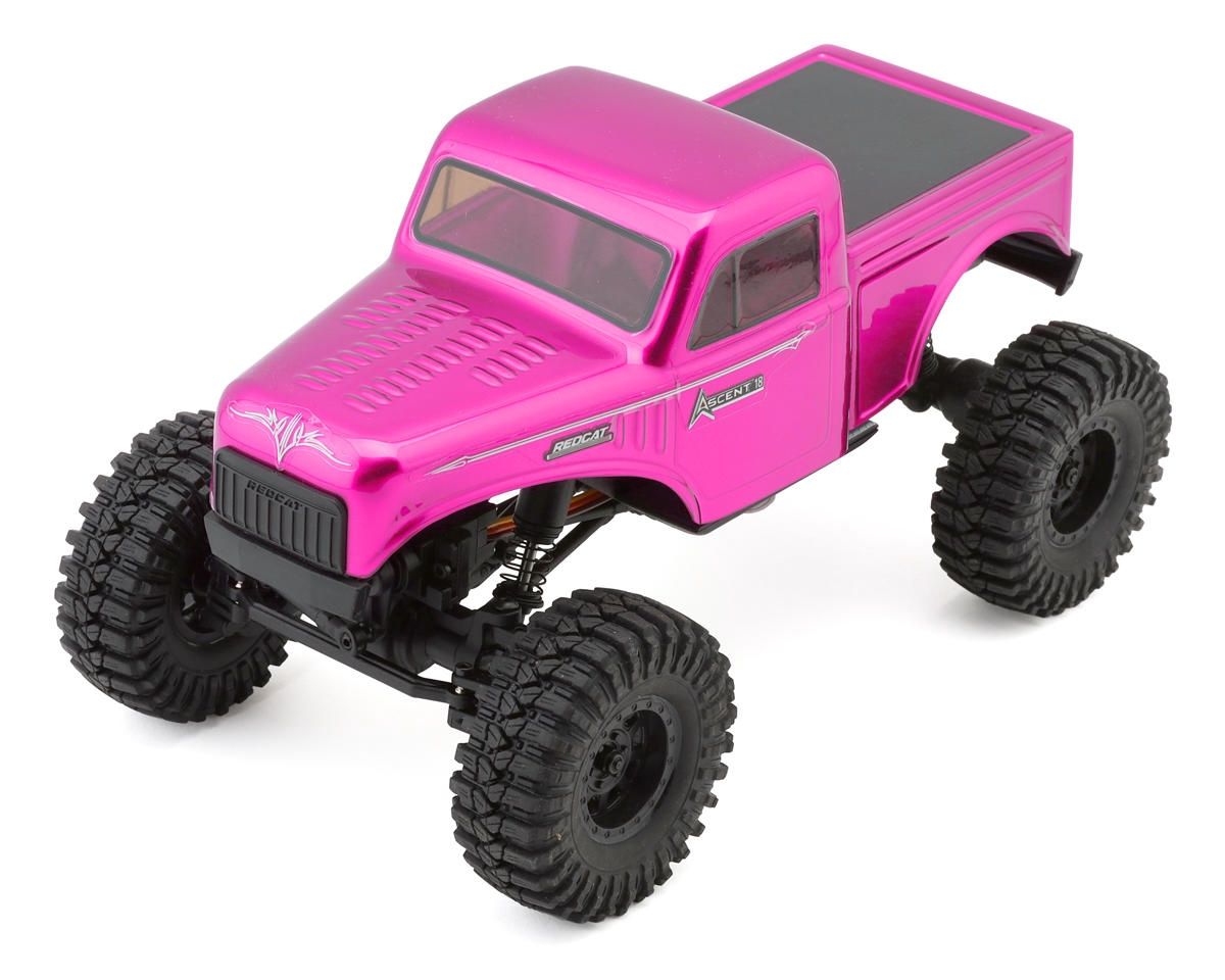 Redcat Ascent-18 1/18 4WD RTR Brushed Rock Crawler (Pink) w/2.4GHz Radio, Battery &amp; Charger
