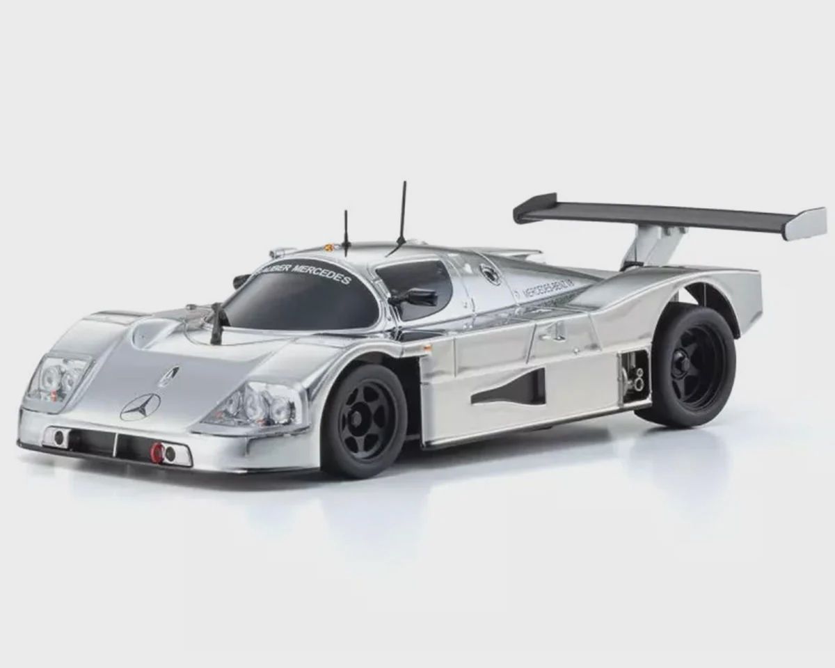 Kyosho MR-04 RWD Mini-Z Readyset w/Sauber-Mercedes C9 Body (Chrome/Silver) w/KT-531P 2.4GHz Radio