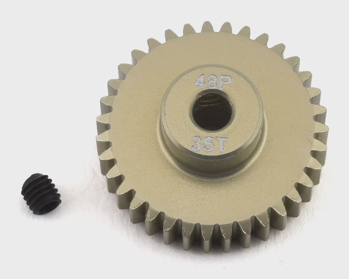 ProTek RC 48P Lightweight Hard Anodized Aluminum Pinion Gear (3.17mm Bore) (35T)
