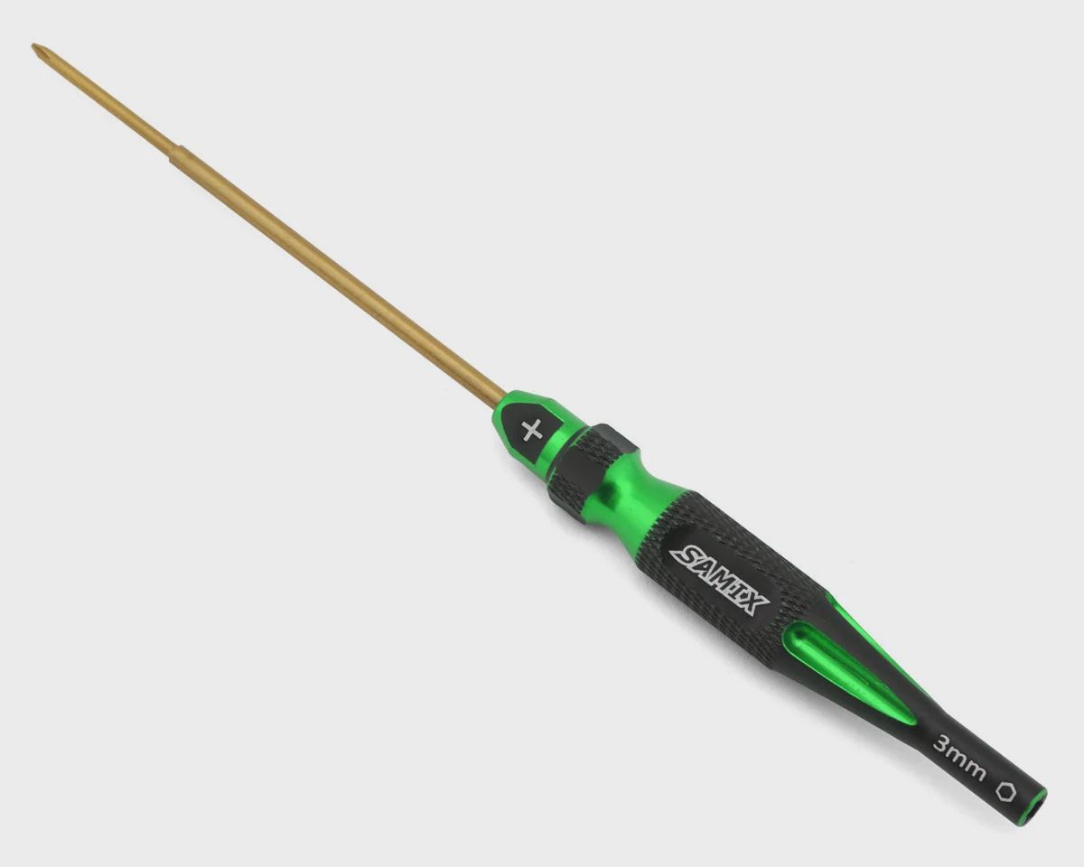 Samix Axial SCX30 2-in-1 Screw &amp; Nut Driver (Green) (Phillips/3mm Nut)