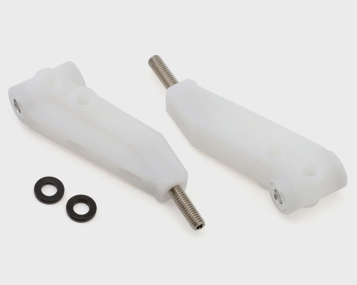 Topline Reve D RDX Delrin Front Upper Arms (White) (2) w/Aluminum Spacers