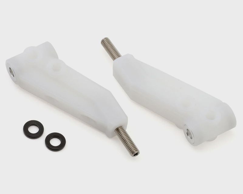 Topline Reve D RDX Delrin Front Upper Arms (White) (2) w/Aluminum Spacers