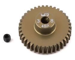 Yeah Racing 48P Hard Coated Aluminum Pinion Gear (38T) (3.17mm Bore)