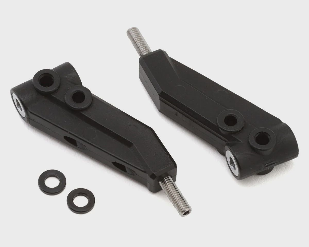 Topline Reve D RDX Delrin Front Upper Arms (Black) (2) w/Aluminum Spacers
