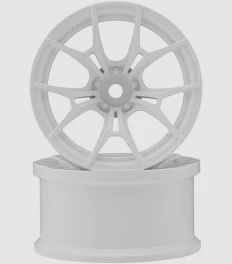 Topline FX Sport Multi-Spoke Drift Wheels (White) (2) (Deep Face 8mm Offset)