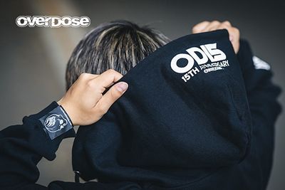 OVERDOSE 15th Anniversary ZIP UP Hoodie(Black)