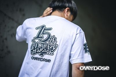 OVERDOSE 15th Anniversary T-shirt(White)