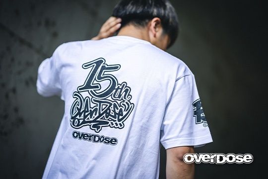 OVERDOSE 15th Anniversary T-shirt(White)