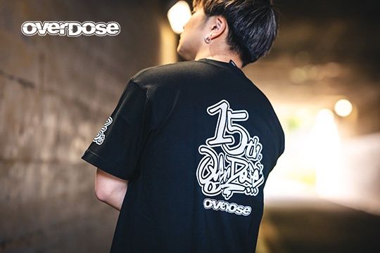 OVERDOSE 15th Anniversary T-shirt(Black)