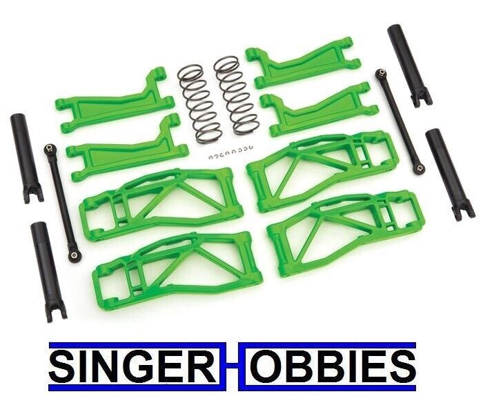 Traxxas 8995g MAXX Suspension Arm kit WideMaxx GREEN NEW TRA8995g