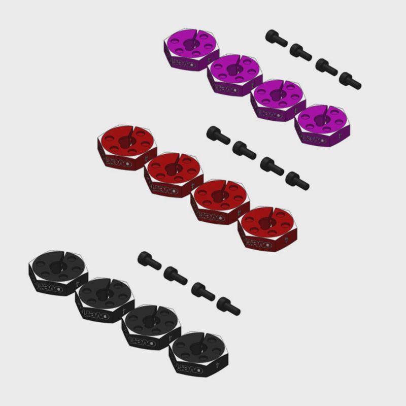 Overdose Aluminum Wheel hub set (4mm)