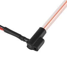 Injora 1/10 Rock Crawler Scale LED Light Whip (195mm) (Side/Cage Mount) (Red)