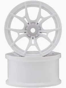 Topline FX Sport Multi-Spoke Drift Wheels (White) (2) (6mm Offset)