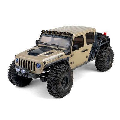 (PRE-ORDER - PICK UP ONLY) Axial 1/10 SCX10 III Motobilt Waypoint Jeep JT Gladiator 4X4 RTR Brushed Rock Crawler, Tan