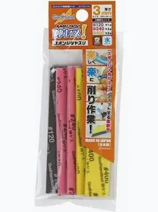 Godhand Tools Kamiyasu Sanding Stick 3mm Assorment, #120, #240, #400