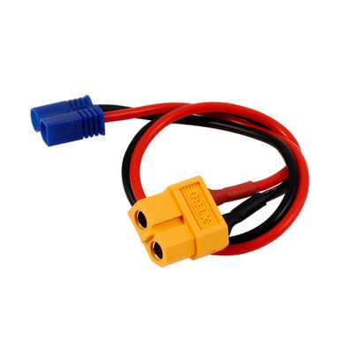 EcoPower XT60 to EC2 Charge Lead (Female XT60 to Male EC2) (4.5") (18AWG)