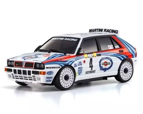 Kyosho MA-020 AWD Mini-Z ReadySet w/1992 Lancia Delta Monte Carlo Rally Body (White/Blue) w/KT-531P 2.4GHz Radio