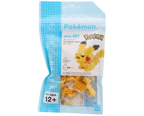 Nanoblock Pikachu "Pokémon" 3D Puzzle Set