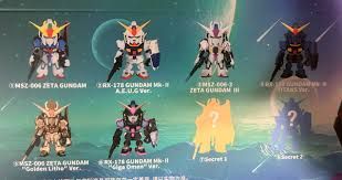 Bandai QMSV Mini Zeta Gundam Transformation Blind Box Assortment (Box/8) (Chosen at Random)
