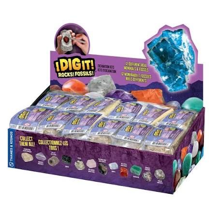 Thames &amp; Kosmos I Dig It! Rocks &amp; Fossils Mini Excavation Gift Set Display Assortment (24)