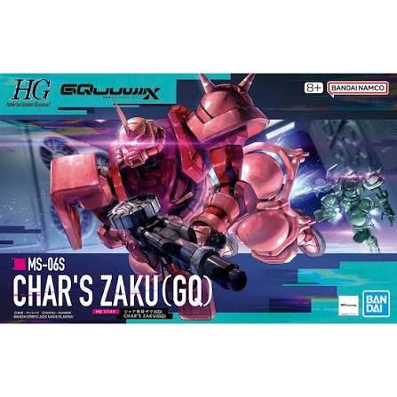 Bandai 1/144 HGGQ Char's Zaku (GQ) "Gundam GQuuuuuuX" Plastic Model Kit
