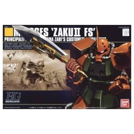 Bandai 1/144 HGUC #34 MS-06FS Zaku II (Garma Custom) "Mobile Suit Gundam" Plastic Model Kit
