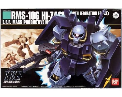 Bandai 1/144 HGUC #55 RMS-106 Hi-Zack (EFSF Version) "Mobile Suit Zeta Gundam" Plastic Model Kit