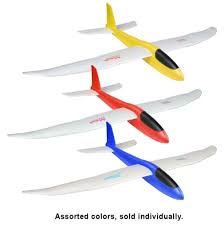 Firefox Toys Moa, Large Hand Launch Glider Red - Yellow