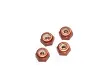MARKA RACING ALU 2MM WHEEL LOCK NUT - ORANGE (4PCS)
