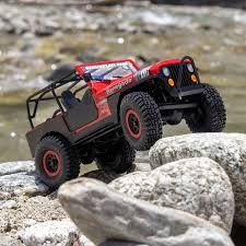 1/30 SCX30 Jeep CJ-7 Renegade 4X4 RTR Brushed Rock Crawler (Battery &amp; Charger Included), Genright, Red